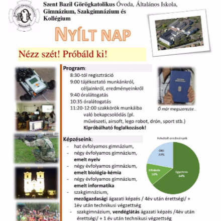 Nyílt nap a Szent Bazilban