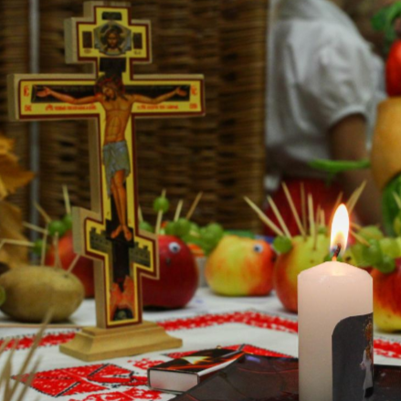 Terményáldás a debreceni óvodában