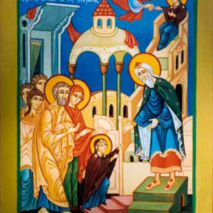 Az Istenszülő templomba vezetése