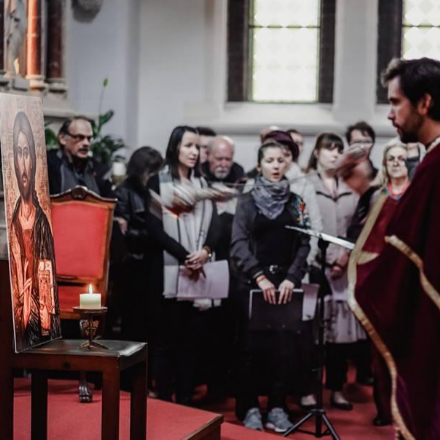 Ismét együtt ünnepelhettek a GrFC egyetemistái a pesti Jézus Szíve Jezsuita Templom közösségével