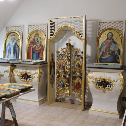 Eddig raktárban porosodott mostantól viszont a NEK Kiállítás és a Görögkatolikus Múzeum éke lesz a megújult magyarkomjáti ikonosztázion 