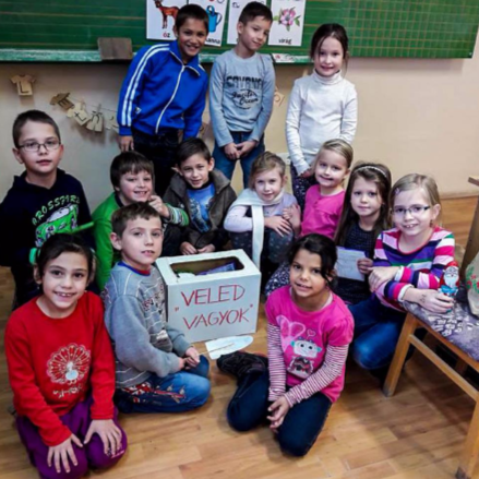 Csokit gyűjtöttek a nyíracsádi gyerekek