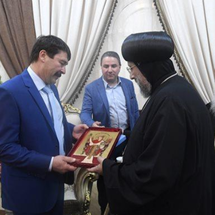 Áder János kopt keresztény vezetőkkel találkozott Egyiptomban