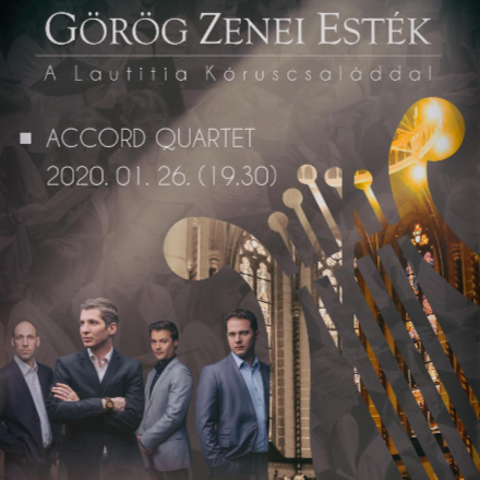 Az Accord Quartet vendégszereplésével folytatódnak az új évben a Görög Zenei Esték