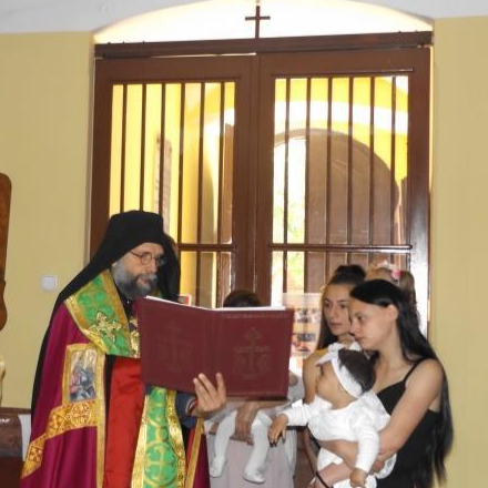 Keresztelő a Szent Anna Görögkatolikus Gyermekvédelmi Központban   