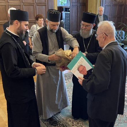 A püspöki kar tagjai köszöntötték Szilárd püspök atyát 90. születésnapján