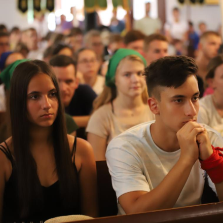 A 20. ifjúsági gyalogos zarándoklat 2. napja