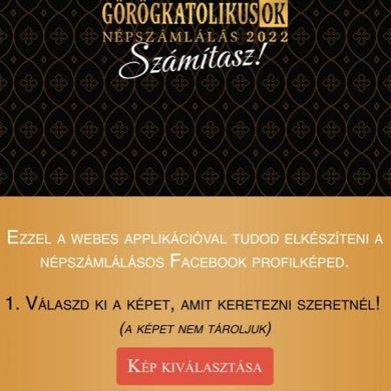 Valld meg a hited - saját Facebook-keret a népszámlálásra