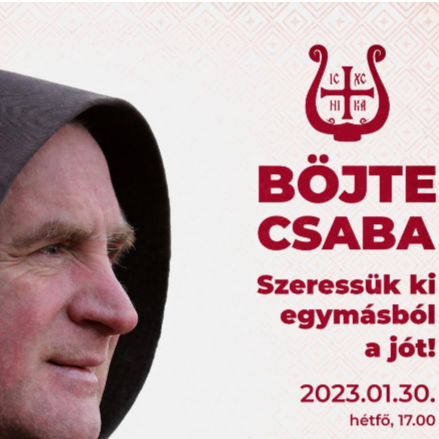 Böjte Csaba ferences rendi szerzetes előadása emeli az idei Szent Efrém hét fényét