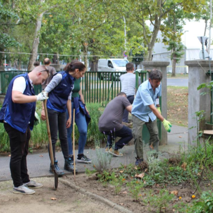 A BMW dolgozói segítettek a debreceni idősek otthonánál