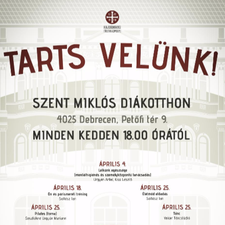 Tarts velünk!