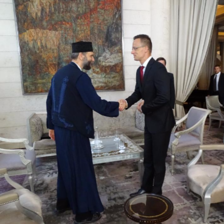 Kocsis Fülöp és Szijjártó Péter találkozása Bejrútban